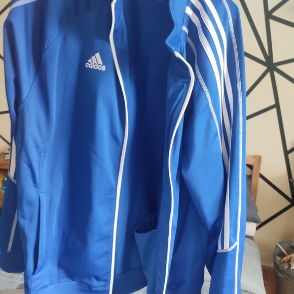 Adidas Blue Zipper Jacket - Picture 4 of 7